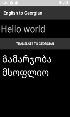 English to Georgian Translator android App screenshot 3